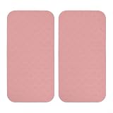2 Stück rutschfeste Yoga-Knieschoner, TPE-Schutzkissen für Fitness und Pilates, waschbare Ellbogenschoner mit gewelltem Griff, 34 x 17 cm, Trainingsmatten für das Fitnessstudio zu Hause (Rosa)