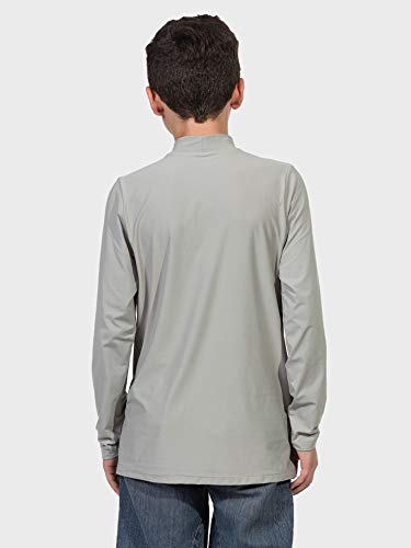 Camisa UV Gola Alta Infantil Masculina Ice Manga Longa Proteção Solar Extreme UV