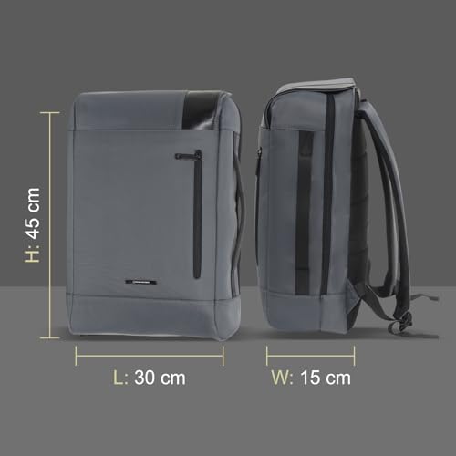 Image of Swiss Military VERTEX Laptop Backpack for Men & Women Fits 15.6 inch Laptop, Water Resistant Backpack with Anti Theft Pocket & TSA Approved Lock, Dual Carry Handles, Trolley Strap Office College Bag