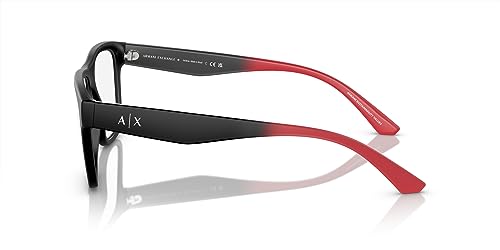 Image of Armani Exchange mens Ax3105f Low Bridge Fit Square Prescription Eyewear Frames