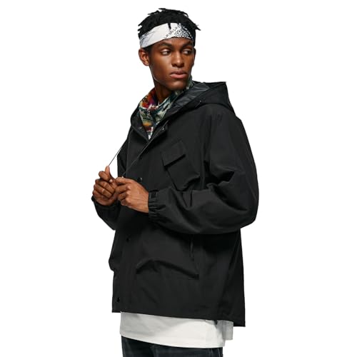 Men's SoftShell Jacket Lightweight Soft Shell Water proof Windproof Outdoor Hooded Zip Hiking Rain Coat Size S to 2XL3