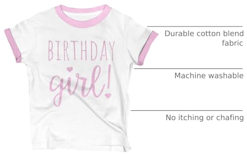 Image of Happy Birthday T-Shirt (Girls 1 to 12) Sassy Kids Party Tee - Sweet Baby /Toddler Outfit