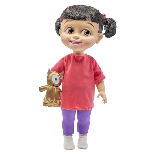 Disney Store Official, Monstruos S.A., Boo, muñeca, 38 cm, colección Animator, muñeca con Pelo Realista enraizado y Camiseta Rosa, para Mayores de 3 años