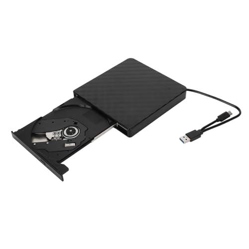 Lecteur de CD portable haute vitesse USB C avec graveur DVD externe sans pilote