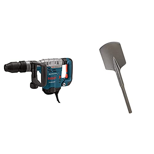 BOSCH 11321EVS Demolition Hammer - 13 Amp 1-9/16 in. Corded Variable Speed SDS-Max Concrete Demolition Hammer with Carrying Case & HS1922 4-1/2
