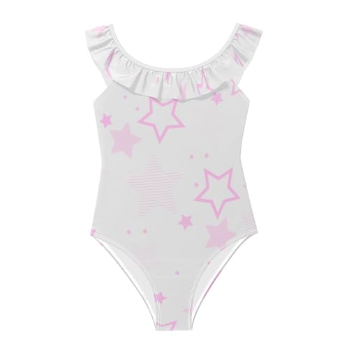 Traje de baño para niñas de 3 a 6 años SyXIOP en color melocotón para playa