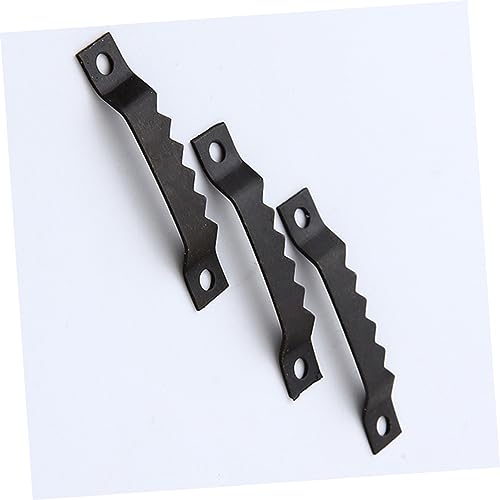 Image of Angoily 300pcs Black Hangers with Screws Creative Picture Frame Holders for Photos and Cross- Easy to Install Wall Hooks for Home Decoration