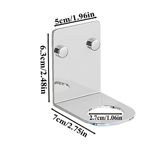 Bijun Soap Bottle Dispenser Holder Wall Mounted, Hand Pump Bottles Dispenser Stand Hanging Rack Shampoo Standing Shelf Storage Holder Bracket For Bathroom Kitchen (Silver 2 Pack) #TOP1