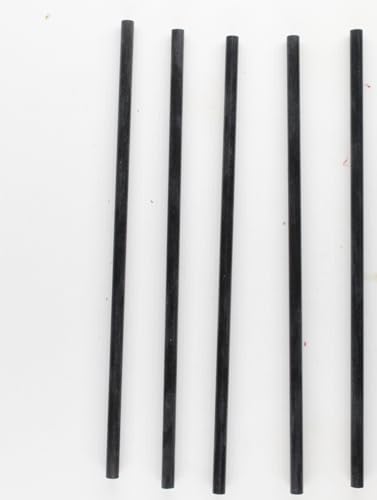 5 Pack 6 INCH G10 Rod for Knife Making - Craft Supplies - Jewelry Making (Black, 1/8 inch)