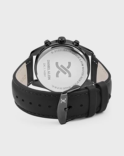 Image of Denial Klein Attractive Dial Leather Strap Watch for Men