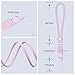 Lecnvuo Charger Lanyard, Portable Phone Stand, Cellphone Lanyards for Women Adjustable, Type c Cable, 60w USB c Charger for iPhone 16 Pro/15 Pro/Plus/Max/iPad/MacBook and More