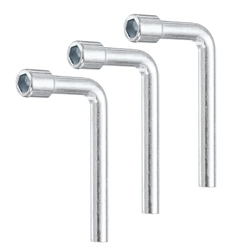 QUARKZMAN 3 Piezas Llave De Vaso Hexagonal En Forma De L De 6mm Métrica De Acero Al Carbono De Un Solo Extremo Para Reparaciones Generales Mantenimiento De Bicicletas Automóviles Y Proyectos