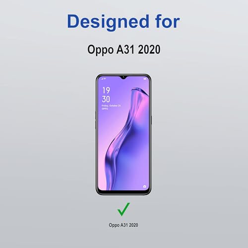Image of ZAP CASE HD Plus Tempered Glass Screen Protector Compatible for Oppo A31 (2020) (Black) Edge to Edge Coverage with Easy Installation Kit