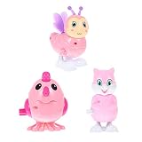 TOYANDONA 3 Pièces Jouet Sautant à Remonter Petit Dessin Animé en Plastique Poussin Écureuil Jeu de Marche D' horlogerie Jouets Éducatifs Précoces Charges de de Goodie pour Enfants