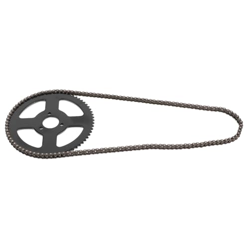Für pocket bike kette Zahnkette Kettenrad Zähne Kettenrad Glieder Kettenrad 25H Kette 144 Verbindungen Kettenrad 2 Hubwelle Ersatz für elektrisch