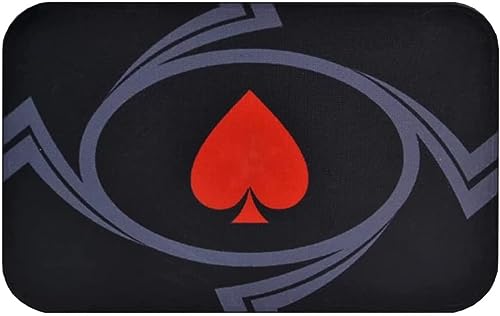 Yarsanor 20PCS Poker Chips Casino Games Casino Chips, 35g Peach Heart Texas Hold'em Casino Ceramic Poker Chips Set NO Denomination, Counting Game Chips (Color : Black)