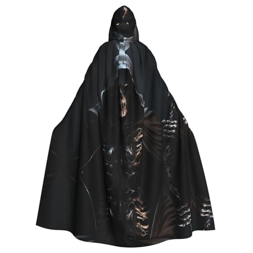 Cape à capuche faucheuse grim adulte pour réussir son costume d'Halloween sans effort