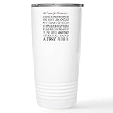 CafePress All I Want ... Stainless Steel Travel Mug 20 oz. Insulated Stainless Steel Coffee Tumbler