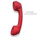 ENJOY-UNIQUE Wireless Retro Telephone Handset and Wire Radiation-Proof Handset Receivers Headphones for a Mobile Phone with Comfortable Call (Red)
