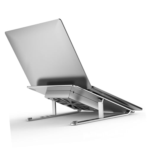Base para portátil ajustable con ventilador y aleación de aluminio miniatura 6