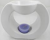  1a PartyLite - Duftlampe Gaia - Weiss - P90636 - H: 11cm - Keramik - weiß