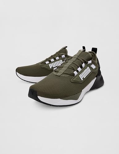 Image of PUMA , Unisex-Adult, Retaliate 3, Olive-Black, Running Shoe, 7UK, (31343304)