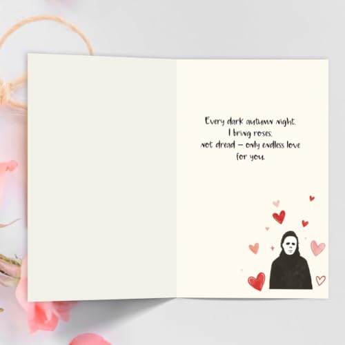 Funny Halloween Love Card, Spooky Horror Romance Halloween Card for Her Him - image 5