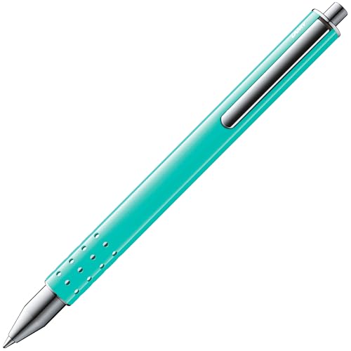 Lamy swift lagoon Special Edition Tintenroller – exklusiver Tintenroller mit flüssigem Schreibgefühl – robustes Gehäuse aus Metall – Strichbreite B – inkl. Tintenrollermine M 66 B blau