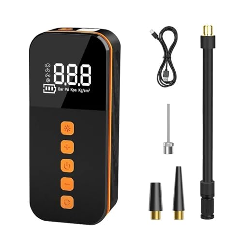 Pompe à air portable 150 PSI compacte avec gonfleur électrique portatif et LED puissante