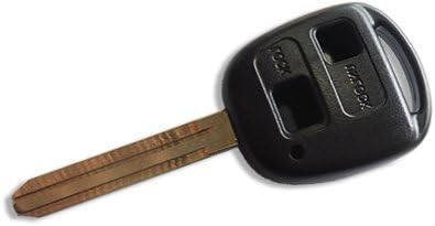 Amazon シエンタ Ncp85g対応 トヨタ 車 ブランクキー 2ボタンタイプ キー シェル キーレス 合鍵 スペアキー 純正互換 キーケース キーホルダー 車 バイク