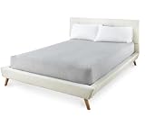 Picture of Eazy Sheetz®: Fitted Sheets That Won't Pop Off, Zipper Sheets, Stay On Sheets, Fitted Sheets, Fitted Zipper Sheet, Zip On Sheets (Gray (Crisp Cotton), Queen Flat - Standard or Short) - FLQG