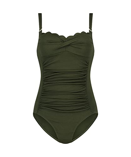 Hunkemöller Badeanzug Scallop - Khaki - 42