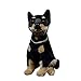 TIANLE Chien en Peluche poupée, Jouets Doberman en Peluche Doberman de 30 cm de Haut, Jouets réalistes en Peluche Chien 30 cm Noir