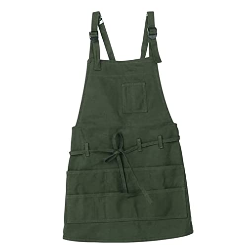 BATTTX Arbeitsschürze Herren,Robuste Werkzeugschürze For Männer, Arbeitsschürze Mit Werkzeugtaschen For Küche, Garten, Keramik, Werkstatt, Garage Und Mehr