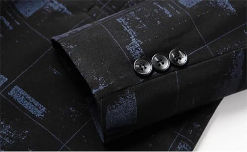 Men's Blazer Outerwear Printing Slim Business Casual Suit Jacket3