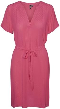 VERO MODA VMGABBI SS SHORT DRESS WVN GA Elbise Kadın - Görsel 2