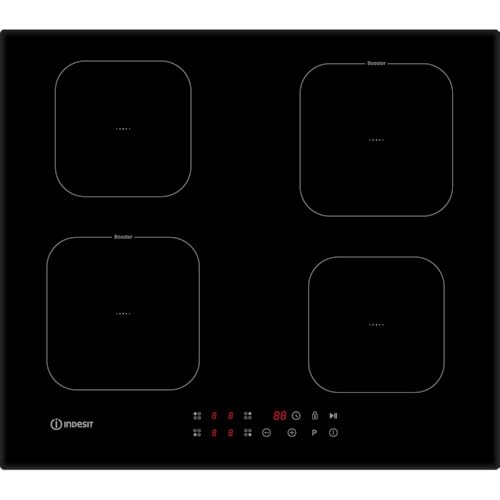 Placa de cocción de inducción IS F18Q60 NE, 60 cm, 4 zonas, vitrocerámica, negro, mandos frontales, control táctil