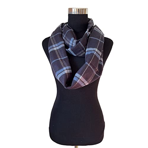 Unisex Women's Stylish Plaids & Check Cashmere Soft Winter Infinity Cowl Scarf2