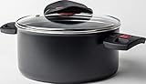 Ballarini Click & Cook Topf 20 cm 81250D.20 aus Aluminium mit Keravis-Antihaftbeschichtung und einklappbaren Griffen platzsparend Ideal für Camping Made in Italy