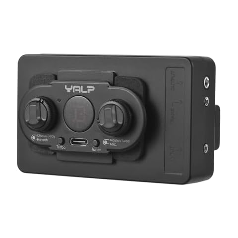 summina YALP Y11 Wireless Acoustic Guitar Pickup with Built-in Vibration System, Multiple Effects, Long-lasting Rechargeable Battery Cover