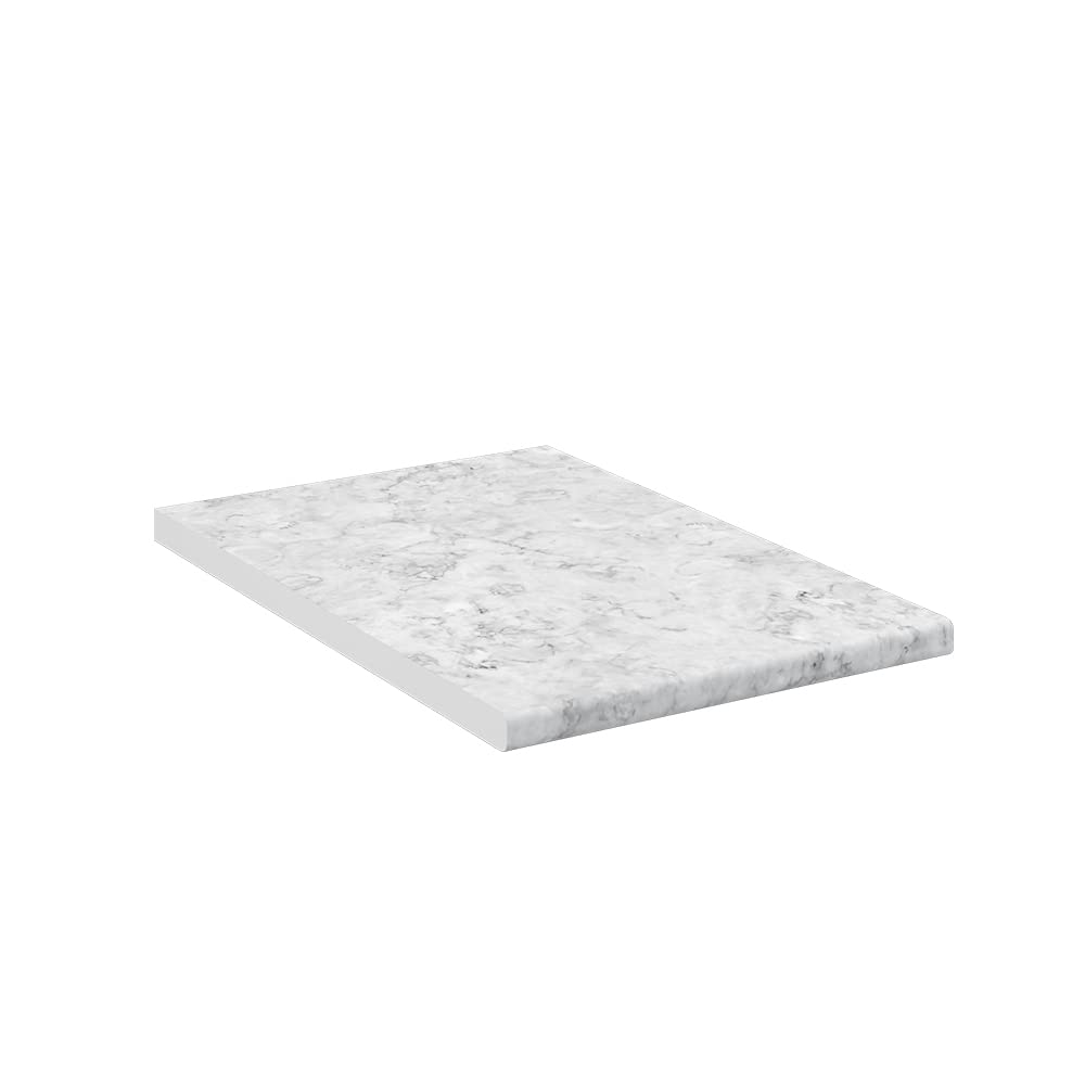 Vicco Plan de Travail Cuisine R-Line, Blanc/marbre, 40cm, adapté au Montage sur des Meubles Bas et des Plans de Travail