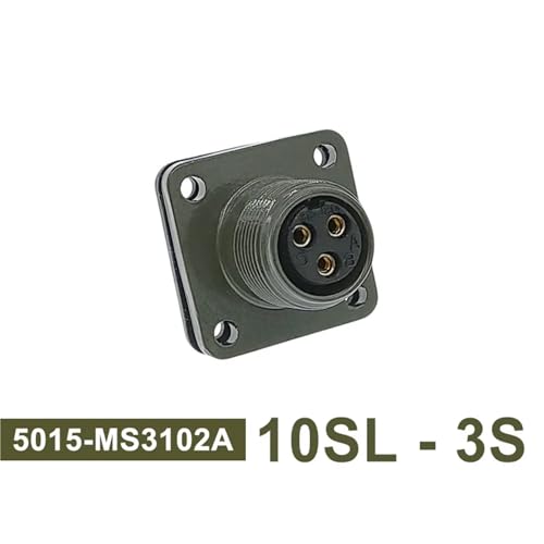 MS3106A 10SL-3 conector circular robusto tipo socket 3102A MIL-C 5015 de una pieza 2