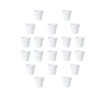 Lorcnz 20 Stück 7,5 cm Terrakotta-Töpfe weiße Keramiktöpfe für Pflanzen DIY Gesicht Sukkulenten Pflanzen in Töpfen Pflanze Keramik Blumentopf