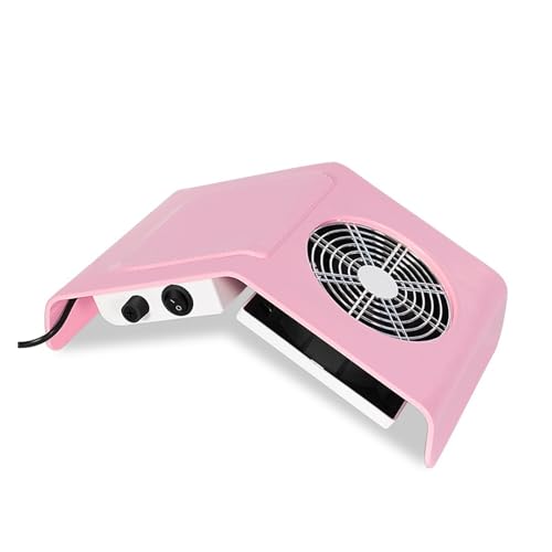 40W Pink Or White Nail Dust Collector Nail Suction Fan Nail Dust Vacuum Cleaner Machine With 2 Dust Collecting Bag Salon Tools �l