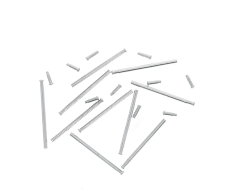 Ewatchparts 10 Set 18mm Tube Friction Pins Compatible With Fixing Citizen Eco Drive Watch Band Clasp Flip Lock Silver