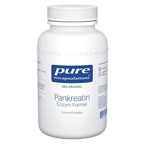 Pure Encapsulations - Pankreatin Enzym Formel - Hochwertiger Enzym-Komplex mit Protease Amylase und Lipase - 180 Kapseln