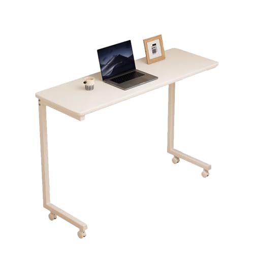 Escritorio portátil compacto con ruedas, mesa auxiliar para sofá, mesa portátil, para el hogar y el hospital, mesita de noche de 60 cm, muebles pequeños para espacios limitados