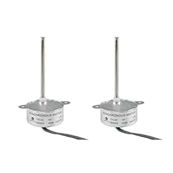 CHANCS Small Synchronous Motor TYC-40 12V 5RPM AC Inner-Shaft Length 74mm for Christmas Santa Halloween Decoration 2PCS