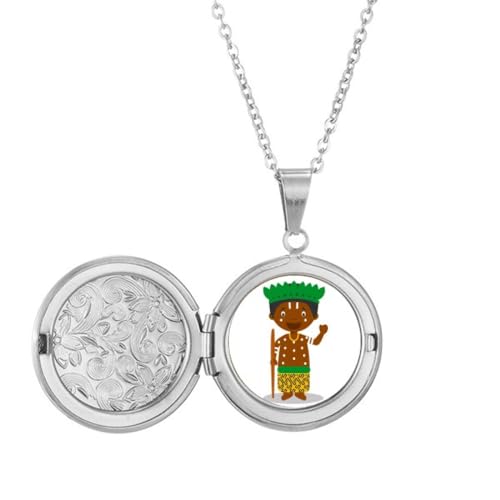Collier médaillon Congo noir Art déco : sublimez un décolleté terne instantanément