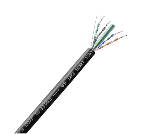 Cable Ethernet JAVEX Cat 6A FTP 500ft Negro miniatura 2